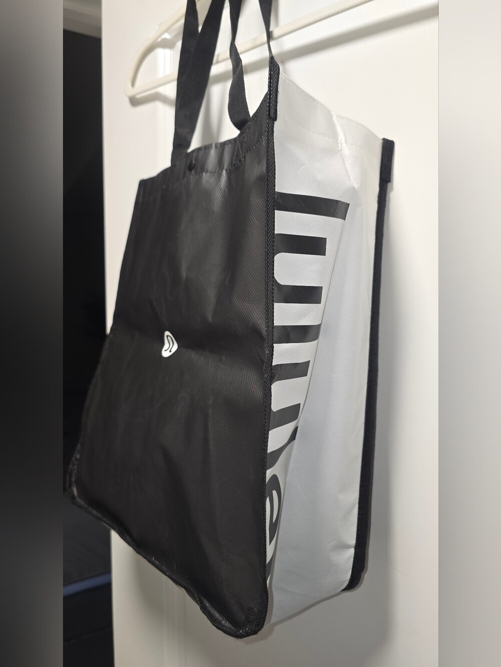 lululemon athletica Black & White Logo Tote Bag - Picture 2 of 5